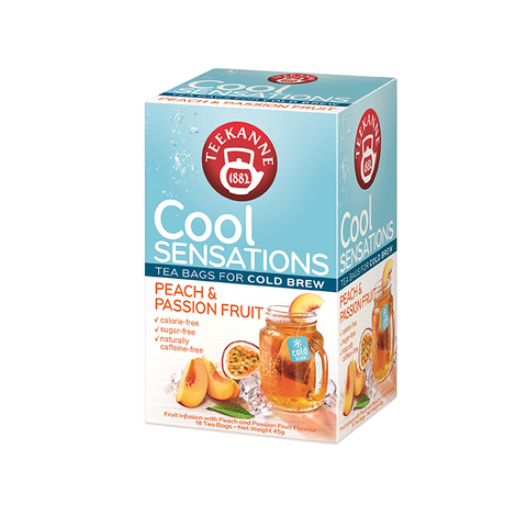 Teekanne Cool Sensations Peach & Passionfruit – 18 Tea-bags per box